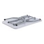 Mesa de aseo para mascotas VEVOR plegable con patas de aluminio y superficie antideslizante, lista para guardar.