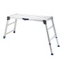 VEVOR Plataforma Plegable de Trabajo, Altura Ajustable de 584 a 876 mm, Capacidad de 226,8 kg, Escalera-Taburete de Aluminio Plegable, Antideslizante, Portátil para Hogar, Pintura y Mantenimiento