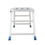 VEVOR Plataforma Plegable de Trabajo, Altura Ajustable de 584 a 876 mm, Capacidad de 226,8 kg, Escalera-Taburete de Aluminio Plegable, Antideslizante, Portátil para Hogar, Pintura y Mantenimiento