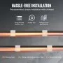 Cable calefactor autorregulable VEVOR, 5,5 m, 5 W/pie, cinta térmica para tuberías, protección contra la congelación, protege mangueras de PVC, tuberías de metal y plástico, 120 V