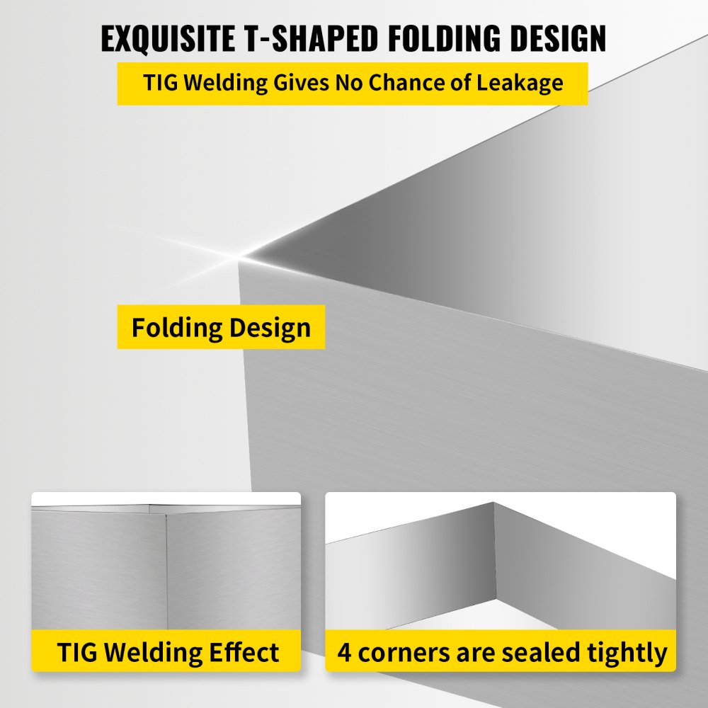 VEVOR Bandeja evaporadora de jarabe de arce 24x18x6 pulgadas Bandeja de ebullición de jarabe de arce de acero inoxidable para hervir jarabe de arce