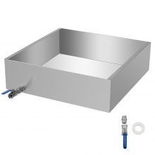 VEVOR - Bandeja evaporadora de jarabe de arce de acero inoxidable de 24.0 x 24.0 x 7.0 in para hervir jarabe de arce