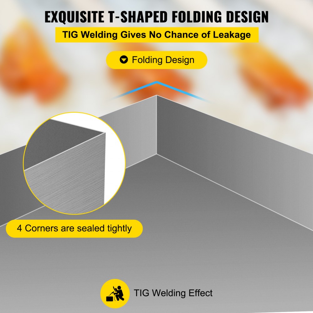 Bandeja evaporadora de jarabe de arce VEVOR de 36 x 24 x 6 pulgadas, de acero inoxidable, para hervir jarabe de arce