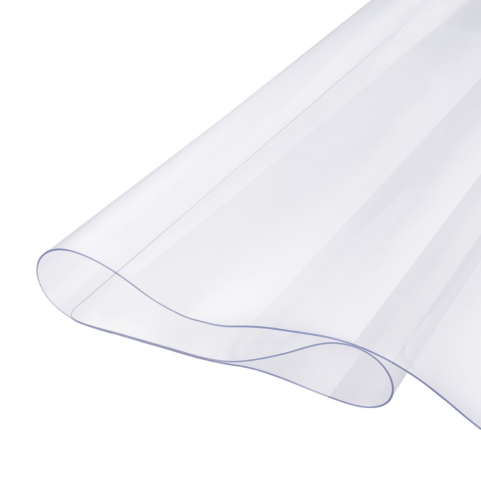 Protector de mesa de PVC VEVOR de 48 x 48 pulgadas, protector de escritorio de plástico transparente de 1,5 mm de grosor