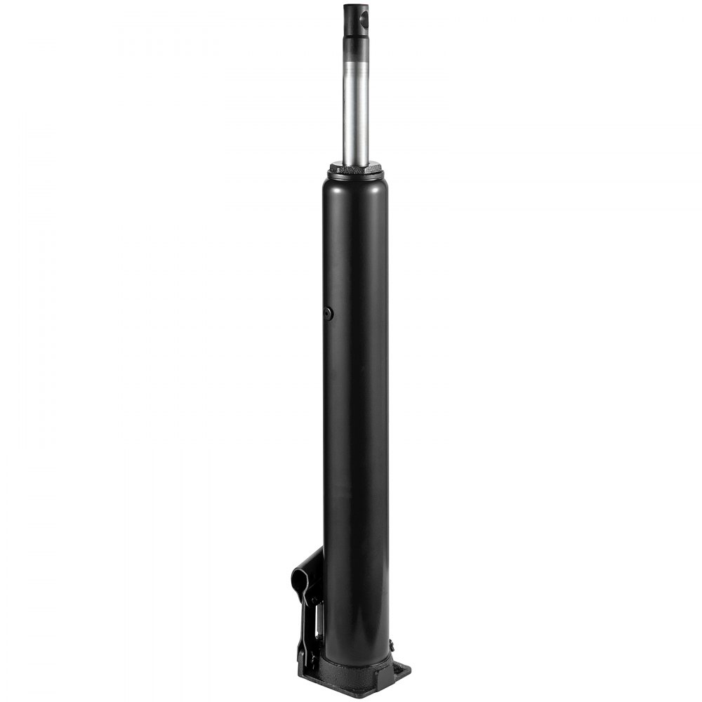 Gato hidráulico de carnero largo VEVOR, capacidad de 8 toneladas/17636 lbs, con bomba de pistón único y base de horquilla, selector de cereza manual con manija, para grúas de garaje/tienda, elevador de motor, negro