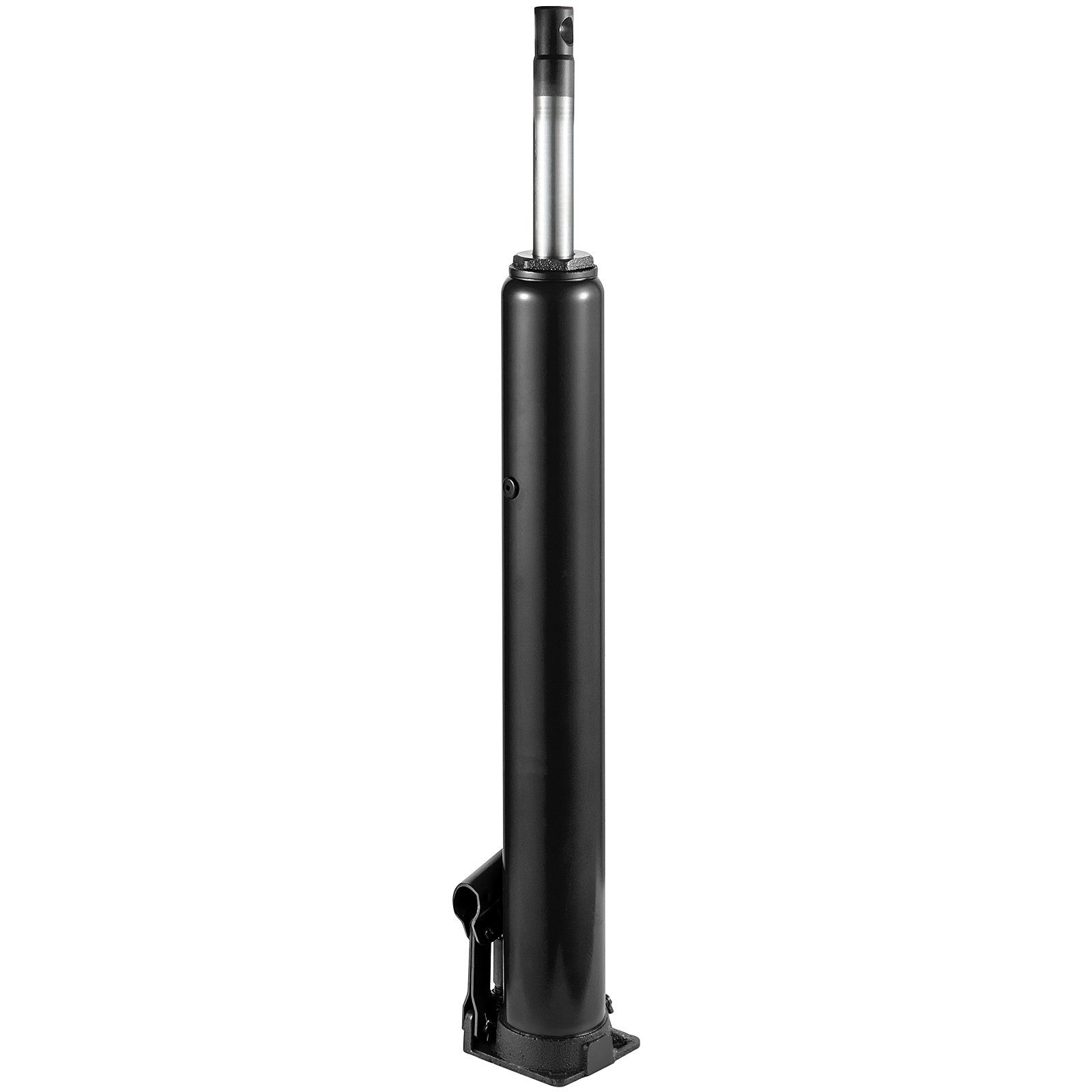 Gato hidráulico de carnero largo VEVOR, capacidad de 8 toneladas/17636 lbs, con bomba de pistón único y base de horquilla, selector de cereza manual con manija, para grúas de garaje/tienda, elevador de motor, negro