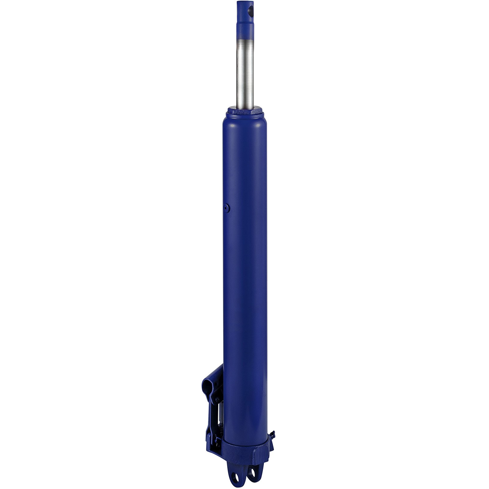 Gato hidráulico de carnero largo VEVOR, capacidad de 3 toneladas/6600 lbs, con bomba de pistón único y base de horquilla, selector de cereza manual con manija, para grúas de garaje/taller, elevador de motor, azul