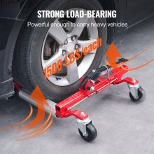 VEVOR Wheel Dolly - Elevador de neumáticos para vehículos de servicio pesado, 1500 libras, paquete de 4