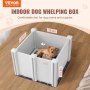 VEVOR - Caja de parto para perros y cachorros (71 x 71 x 46 cm), color blanco