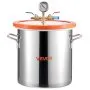 Cámara de vacío VEVOR de 5 galones con bomba, 3,5 CFM, bomba de vacío de una etapa, kit de cámara de desgasificación de acero inoxidable con tapa de vidrio templado, manguera de 5 pies, para estabilizar madera y desgasificar resina de silicona.
