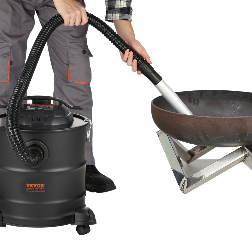 Aspiradora de cenizas VEVOR de 5 galones y 1200 W para chimeneas, estufas de pellets, parrillas y barbacoas