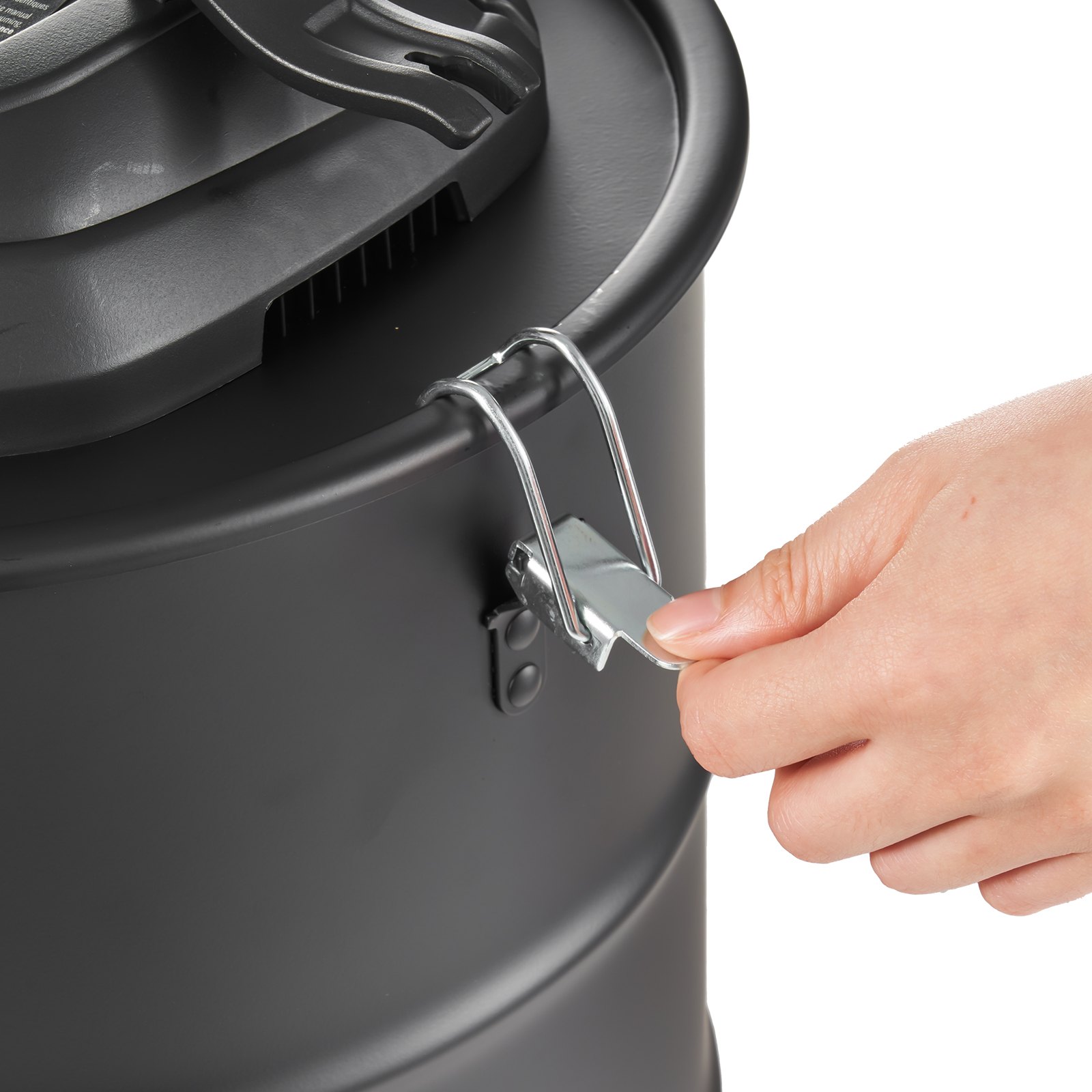 Aspiradora de cenizas VEVOR, 19 litros, 1200 W de potencia de succión, aspirador para chimenea con succión inversa, cable de alimentación de 5 m, 16 kPa de aspiración máxima, para chimeneas, estufas de pellets, estufas de leña y quemadores de leña.