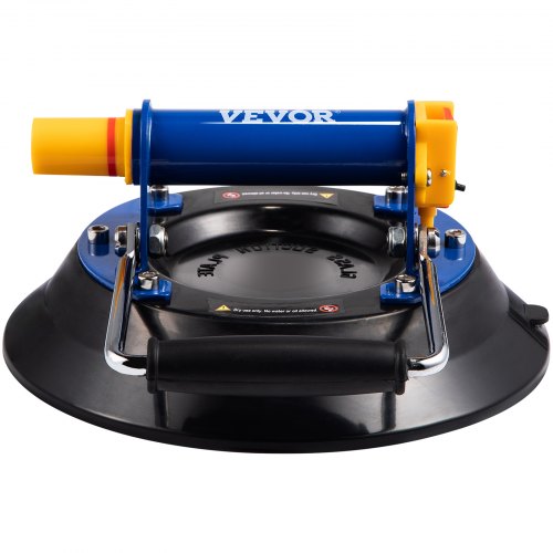 Ventosa de elevación de vidrio VEVOR, ventosa de elevación de vidrio de 10 pulgadas, ventosa de elevación de vidrio de capacidad de carga de 275 libras, elevador de vidrio de mano resistente para mover baldosas de granito grandes, reemplazo de ventana