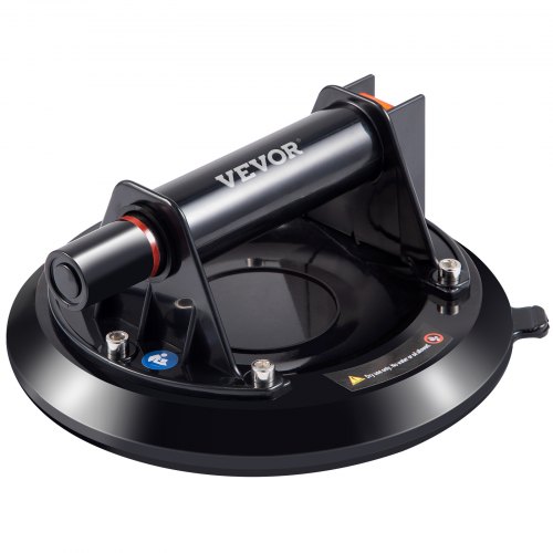 Ventosa de vacío de elevación VEVOR, ventosa de elevación de vidrio de 10 pulgadas, ventosa de elevación de vidrio con capacidad de carga de 220 libras, elevador de vidrio de mano resistente para mover baldosas de granito grandes y reemplazar ventanas