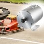 Motor sin escobillas VEVOR 2000w mostrado por un kart rojo cerca de una pista con neumáticos.