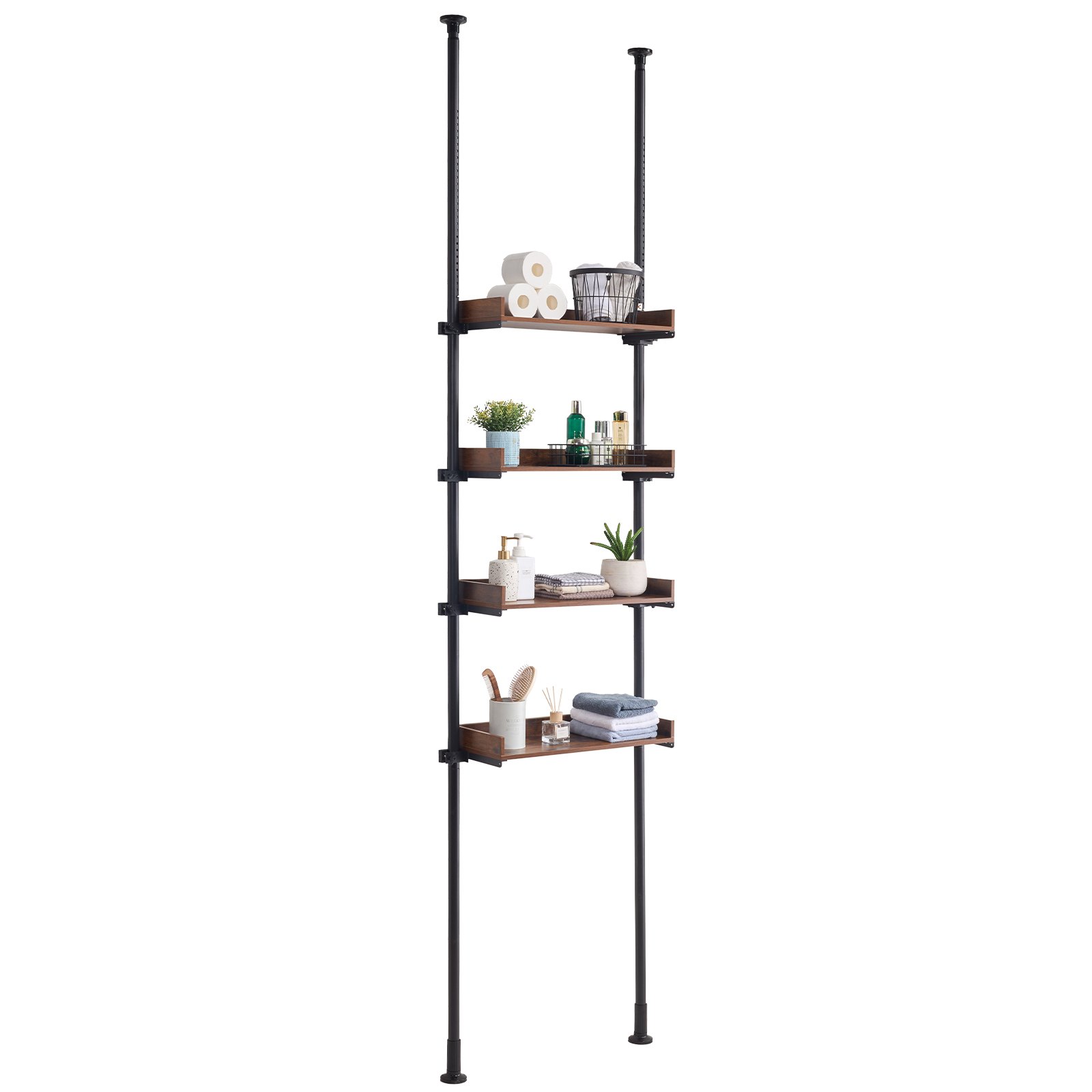 Estantería de baño de 4 niveles para almacenamiento sobre el inodoro de VEVOR Organizador ahorrador de espacio