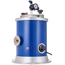 Inyector de cera VEVOR, máquina de inyección de cera de 2,5 L, máquina de fundición de cera de 500 W con boquilla doble para inyección de cera de joyería