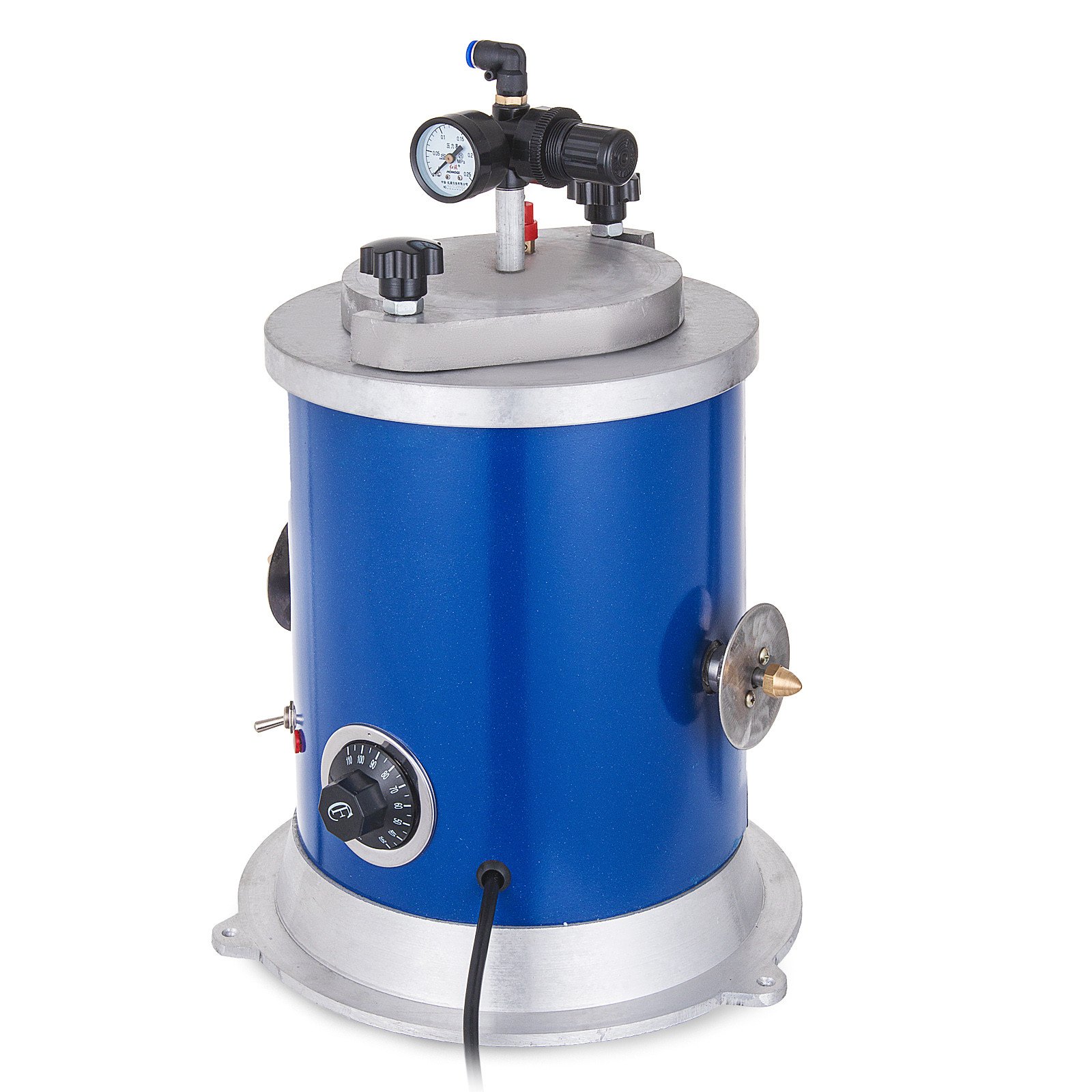 Inyector de cera VEVOR, máquina de inyección de cera de 2,5 L, máquina de fundición de cera de 500 W con boquilla doble para inyección de cera de joyería