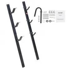 VEVOR Rejilla para recortadora, rejilla para desmalezadora de 3 lugares, soporte para molduras de bloqueo, soporte para bastidor de remolque horizontal, soporte para remolque cerrado/remolque abierto, par