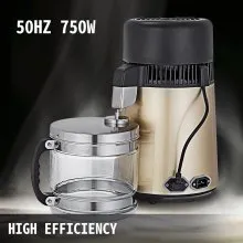 VEVOR 4L Destilador de Agua 750W Purificador Agua Pure Water Distiller Acero