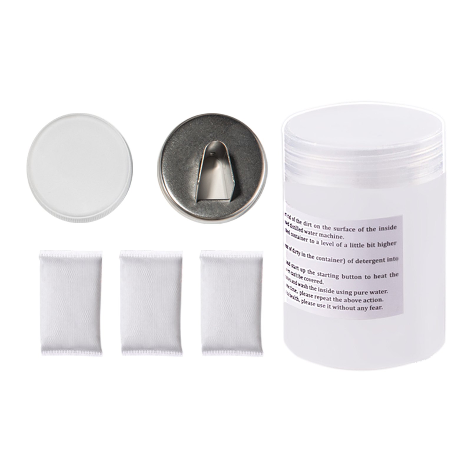 VEVOR Destilador de Agua 4L Filtro de Destilación de Agua con Jarra de Filtro 750W 1,1Gal Destilación Filtro Purificador con Botella Recolectora de Vidrio Temperatura Ajustable Acero Inoxidable Blanco