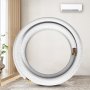 Conjunto de mini split VEVOR enrollado en una habitación moderna con unidad de aire acondicionado en la pared.