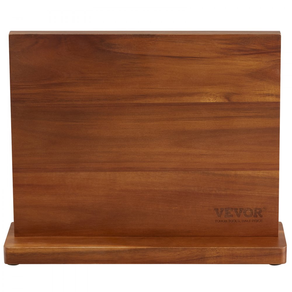 VEVOR Bloque magnético para cuchillos, soporte para cuchillos de cocina para el hogar de 12 pulgadas, soporte magnético para cuchillos de doble cara, estante para cuchillos de madera de acacia de almacenamiento multifuncional, organizador de exhibición de cubiertos para cuchillos, utensilios, herramientas