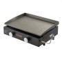 VEVOR Gas Griddle, 2 Burner Tabletop Griddle, 22 inch Portable Griddles Propane with Oil Drain Hole & Oil Collection Tray, 22000BTU Camping Flat Top Grill for Outdoor Cooking, Tailgating, LPG