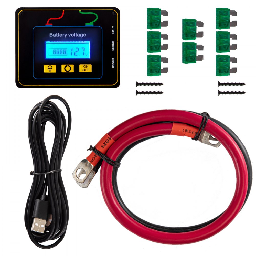 Inversor de corriente VEVOR, inversor de onda sinusoidal modificada de 3000 W, convertidor de coche de 12 V CC a 120 V CA, con pantalla LCD, mando a distancia, indicador LED, inversor de salidas GFCI para camión, caravana, coche, barco, viaje, camping