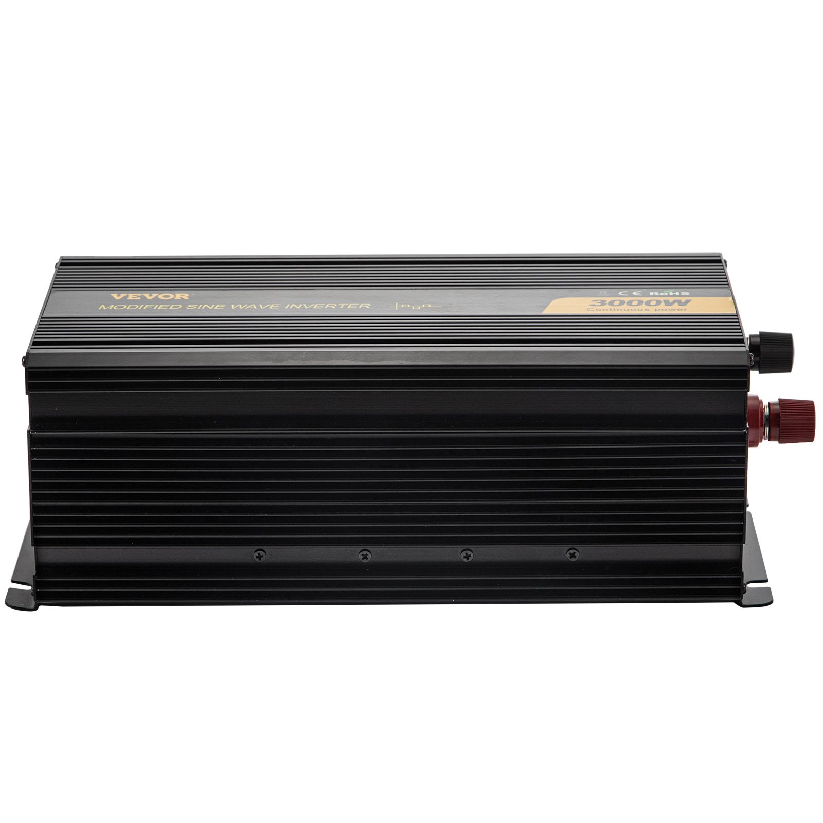 Inversor de corriente VEVOR, inversor de onda sinusoidal modificada de 3000 W, convertidor de coche de 12 V CC a 120 V CA, con pantalla LCD, mando a distancia, indicador LED, inversor de salidas GFCI para camión, caravana, coche, barco, viaje, camping