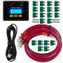Indicador de voltaje de la batería, cable USB, cables rojo y negro, fusibles verdes, tornillos. Inversor de corriente VEVOR