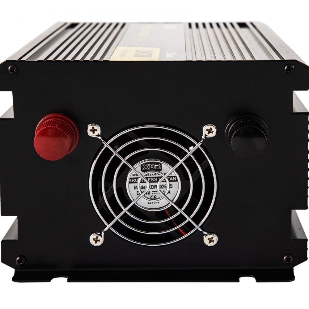 Inversor de corriente VEVOR, inversor de onda sinusoidal modificada de 3000 W, convertidor de coche de 24 V CC a 120 V CA, con pantalla LCD, mando a distancia, indicador LED, inversor de salidas de CA para camión, RV, coche, barco, viajes, camping