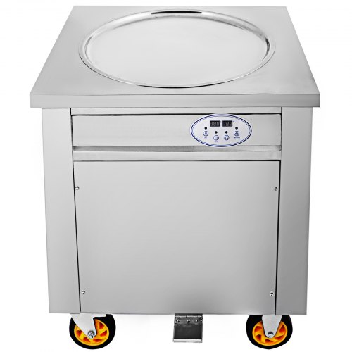 VEVOR Máquina de Helados Fritos 1 Sartén 6 Cubos Control Temperatura Inteligente