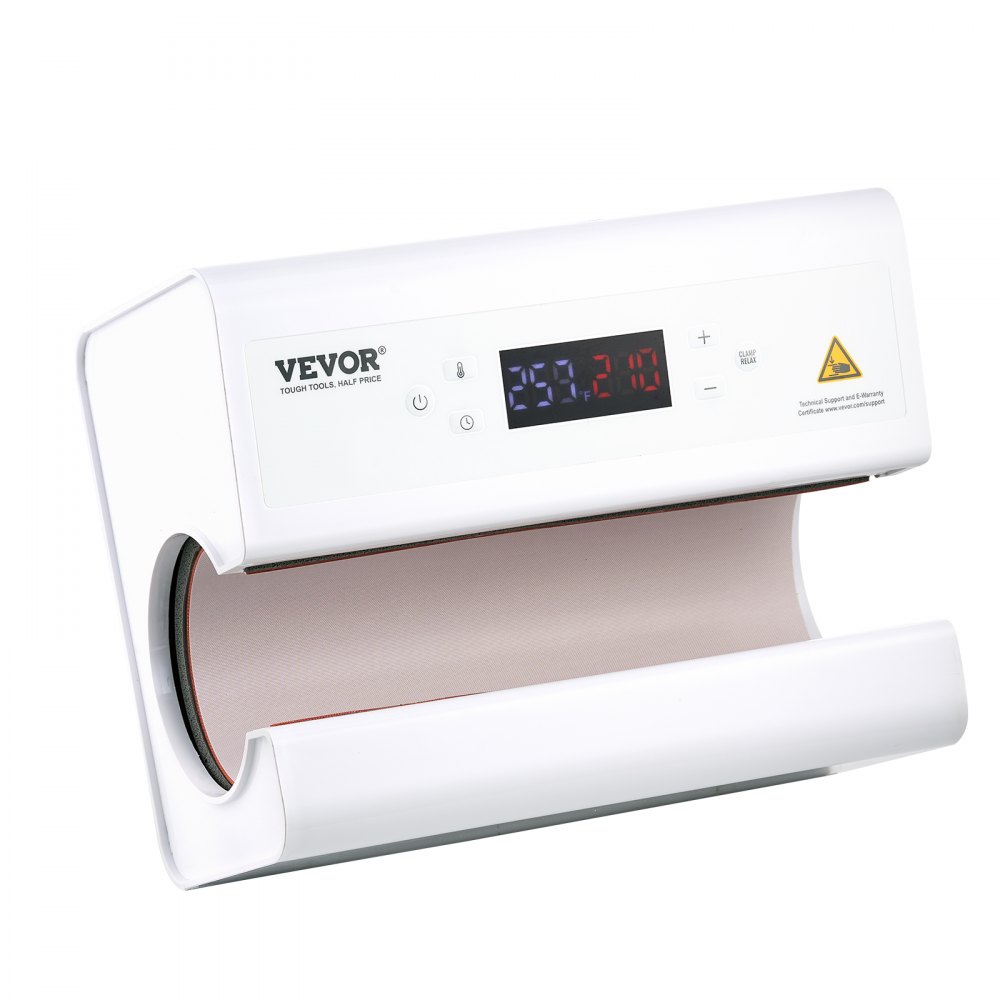 VEVOR - Prensa térmica para tazas de sublimación automática, color blanco, 11 a 30 oz