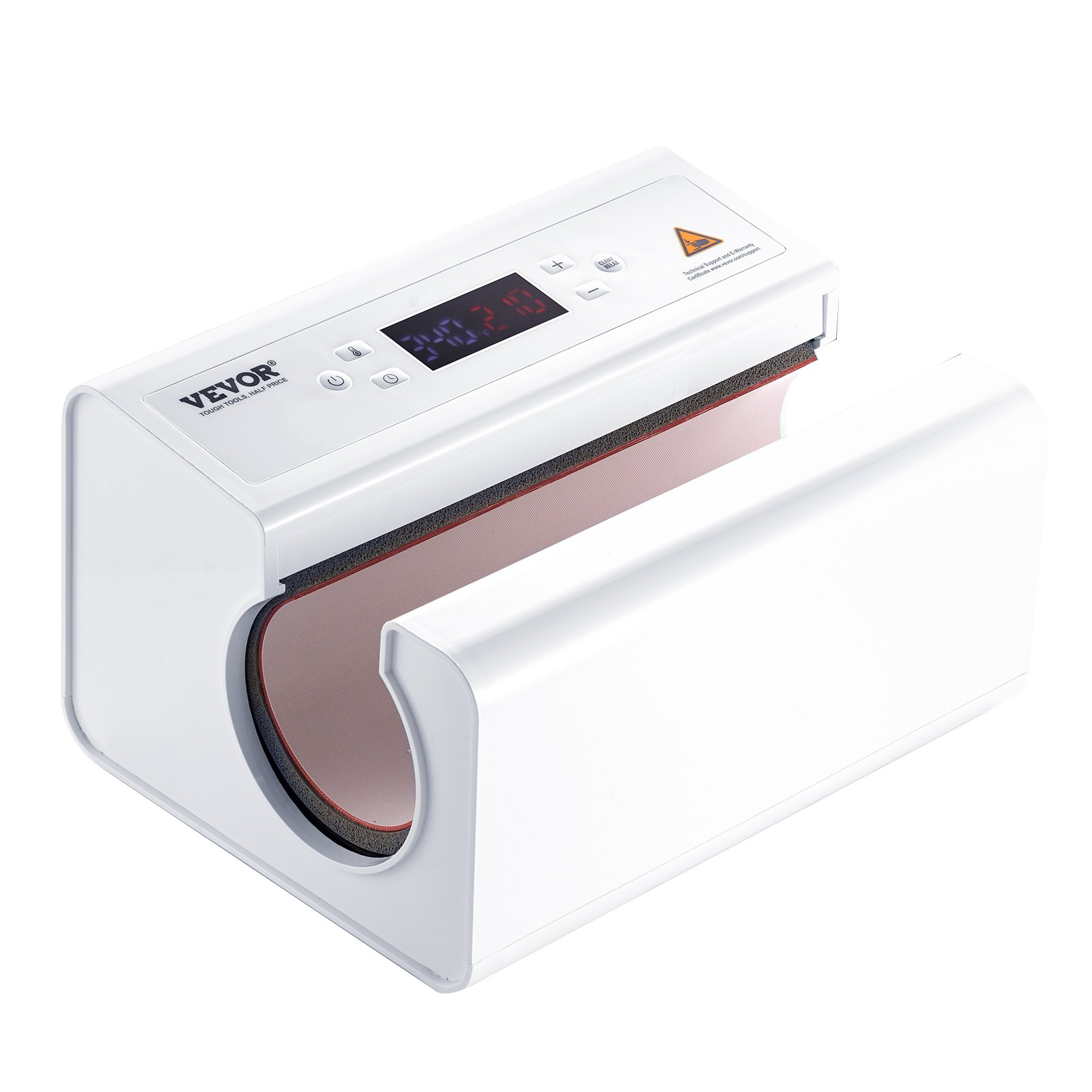 VEVOR - Prensa térmica para tazas de sublimación automática, color blanco, 11 a 30 oz