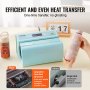 VEVOR - Prensa térmica automática para vasos de sublimación de 11-30 oz, calentamiento rápido y uniforme, con cinta y guante, ajuste de temperatura y tiempo, para vasos, tazas y jarros, color azul