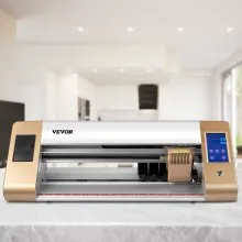 VEVOR Máquina cortadora de vinilo Plotter de corte de alimentación de papel máx de 18 in / 450 mm impresora de pantalla Lcd de corte automático de