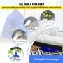 Tienda de campaña para árbol colgante VEVOR, máx. Columpio para tienda de campaña con capacidad de 440 libras, Hugglepod Hangout con luces LED decorativas de arcoíris, cojín inflable, hamaca de techo, traje de tienda para niños y adultos en interiores y exteriores, azul