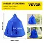 Tienda de campaña colgante para árbol VEVOR, capacidad máxima de 200 kg, hamaca colgante con luces LED decorativas de arcoíris, cojín inflable, hamaca de techo, ideal para niños y adultos, interior y exterior, color azul