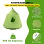 Tienda de campaña colgante para árbol VEVOR, capacidad máxima de 200 kg, hamaca colgante con luz LED decorativa de arcoíris, cojín inflable, hamaca de techo, ideal para niños y adultos, interior y exterior, color verde