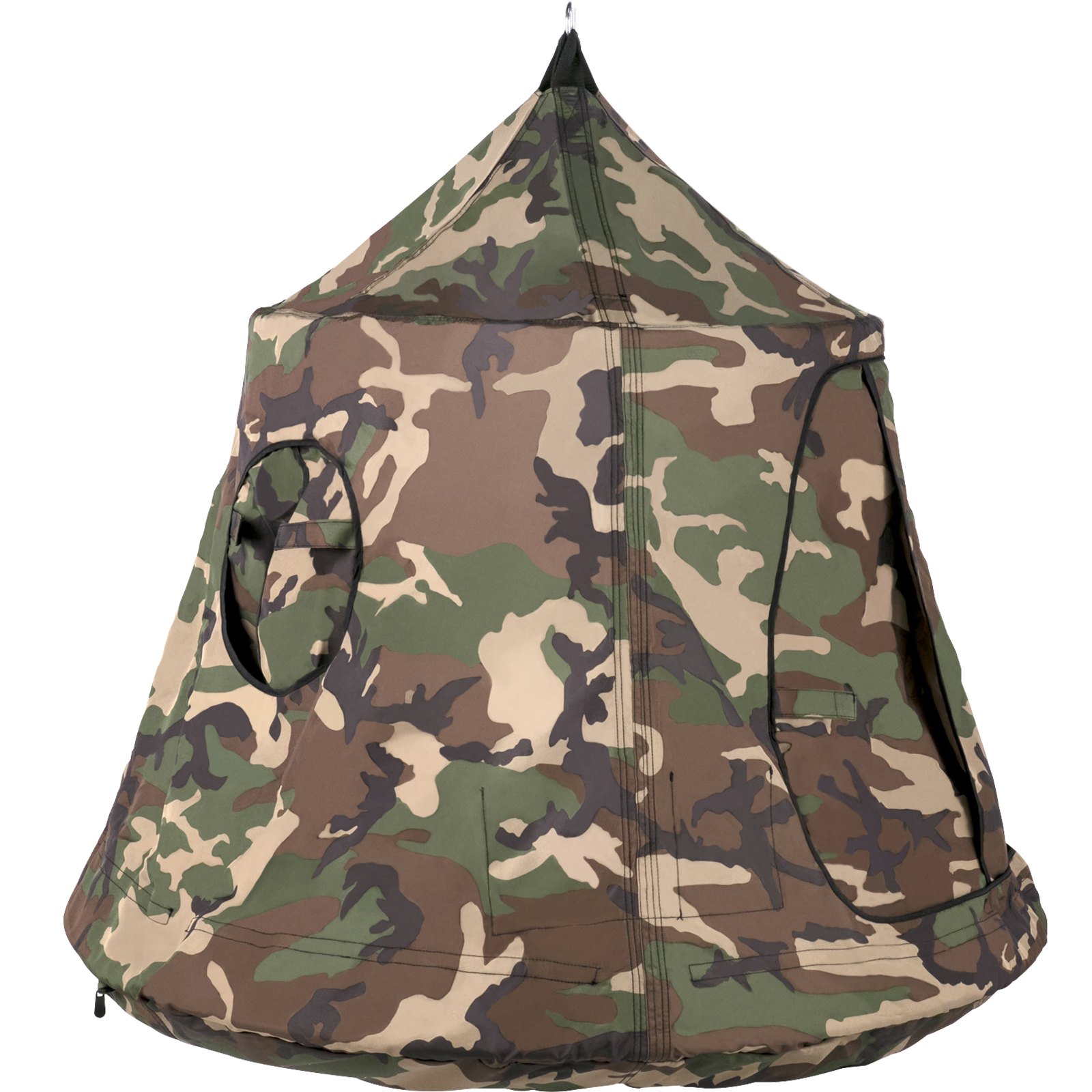 Tienda de campaña colgante para árbol VEVOR, capacidad máxima de 200 kg, hamaca colgante con luces LED decorativas de arcoíris, cojín inflable, hamaca de techo, ideal para niños y adultos, interior y exterior.