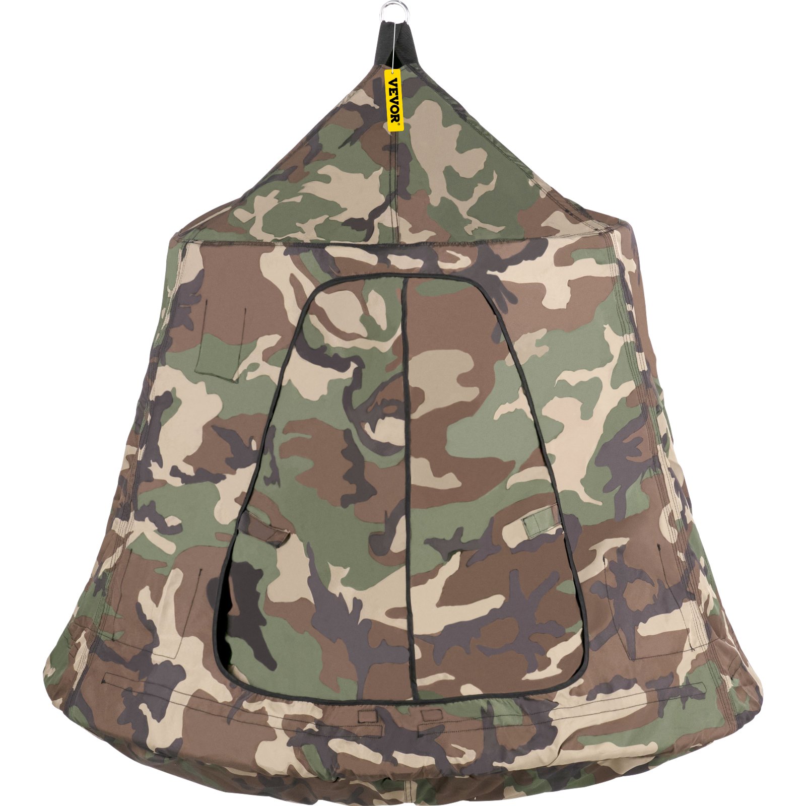 Tienda de campaña colgante para árbol VEVOR, capacidad máxima de 200 kg, hamaca colgante con luces LED decorativas de arcoíris, cojín inflable, hamaca de techo, ideal para niños y adultos, interior y exterior.