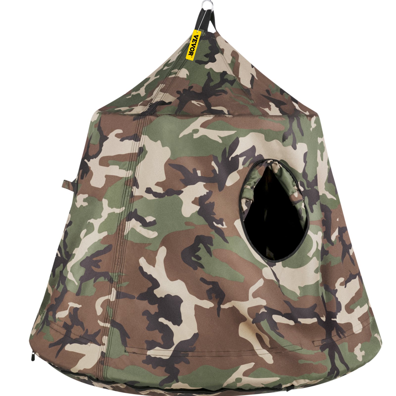 Tienda de campaña colgante para árbol VEVOR, capacidad máxima de 200 kg, hamaca colgante con luces LED decorativas de arcoíris, cojín inflable, hamaca de techo, ideal para niños y adultos, interior y exterior.