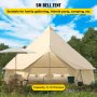 VEVOR 8-10 Personas Tienda Yurta de Campaña Mongolia Impermeable para Viajes