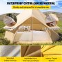 VEVOR 8-10 Personas Tienda Yurta de Campaña Mongolia Impermeable para Viajes
