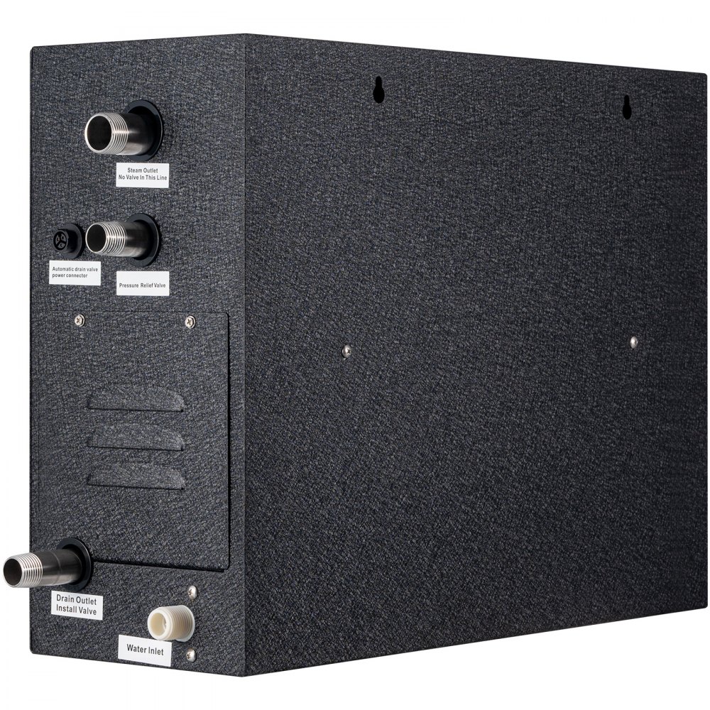 Generador de ducha de vapor VEVOR, 15 kW, calefacción segmentada y personalización de temperatura y kit de baño de vapor con temporizador de 24 horas, sistema de ducha de vapor doméstico de lujo con drenaje automático, sala acrílica máx. 530 pies cúbicos. Pie.