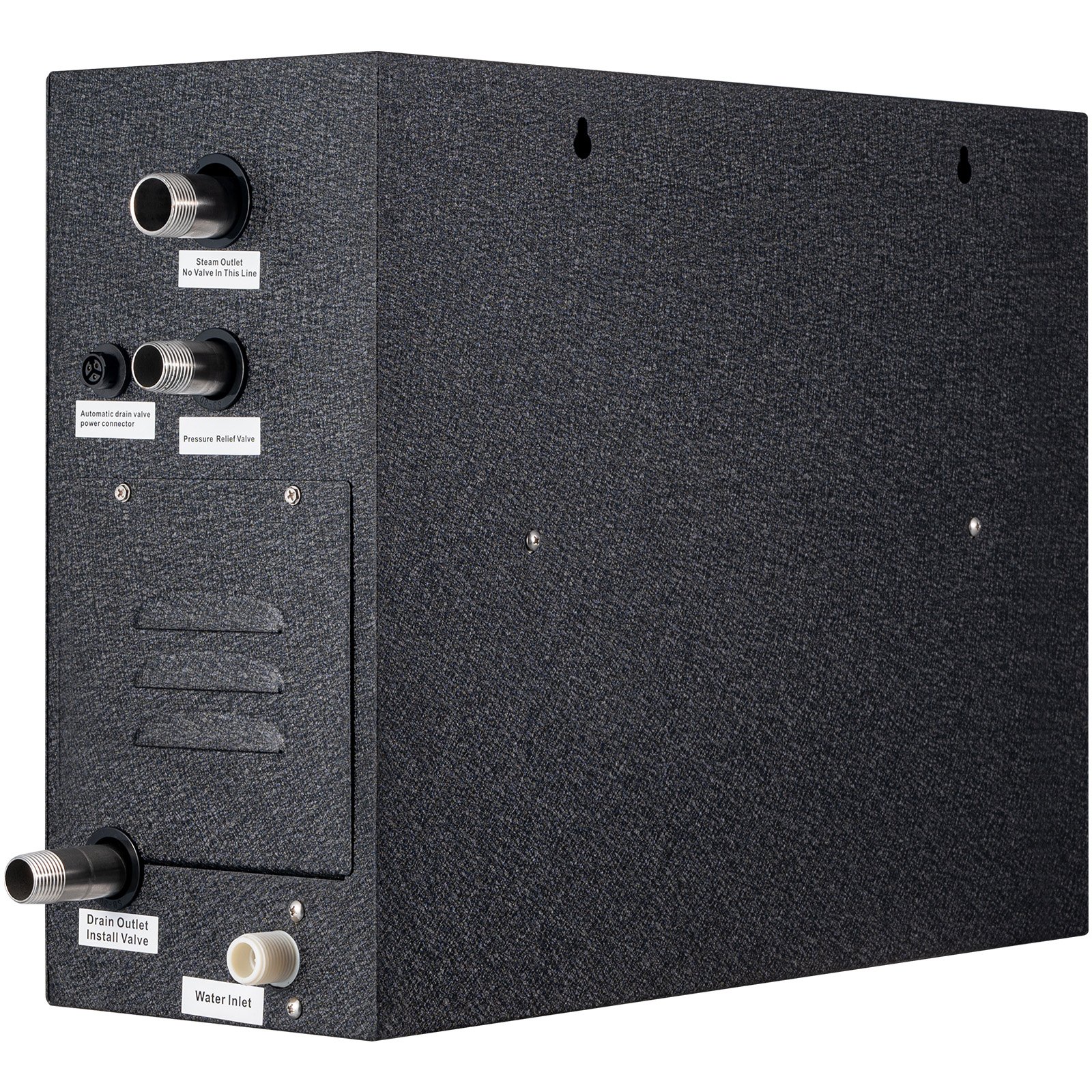Generador de ducha de vapor VEVOR, 15 kW, calefacción segmentada y personalización de temperatura y kit de baño de vapor con temporizador de 24 horas, sistema de ducha de vapor doméstico de lujo con drenaje automático, sala acrílica máx. 530 pies cúbicos. Pie.