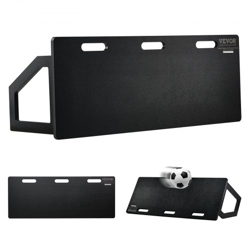 VEVOR Tabla de rebote de fútbol, ​​pared de fútbol portátil de 45 x 18 pulgadas con rebote de 2 ángulos, tabla de rebote plegable de HDPE, equipo de entrenamiento de fútbol para niños y adultos, práctica de pases y tiros