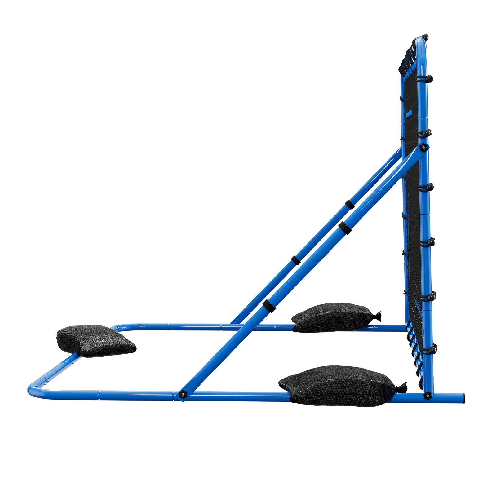 VEVOR Red de Rebote para Fútbol 1780 x 1170 mm, Rebotador de Fútbol con Ángulo de Cambio Rápido para Control, Estructura de Hierro y Red de PE, Práctica de Pases, para Adolescentes y Adultos, Azul