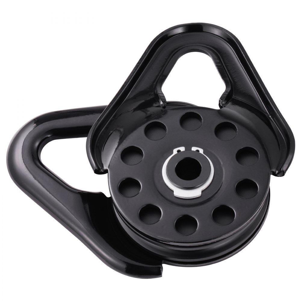 Bloque de arranque VEVOR de 14,5 toneladas para recuperación de cabrestante, resistente, con resistencia a la rotura de 32 000 lb, compatible con cuerda de 3/8 de pulgada, accesorio compacto para recuperación todoterreno para remolque y recuperación en camiones, tractores, vehículos todo terreno y UTV.